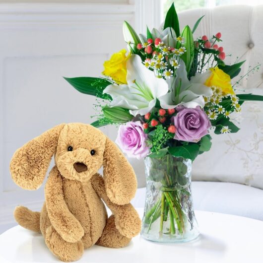 Glaze & Jellycat® Bashful Toffee Puppy