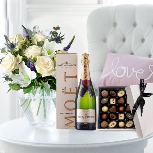 Lunar, Moët & Chandon & Box of 25 Chocolates